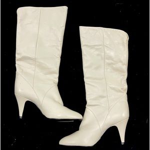 90s Zelda Leather White Boots